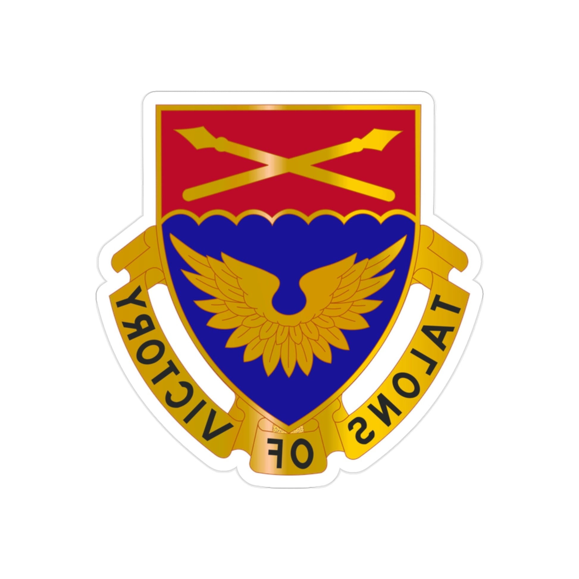 32 Aviation Battalion (U.S. Army) REVERSE PRINT Transparent STICKER-2" × 2"-The Sticker Space