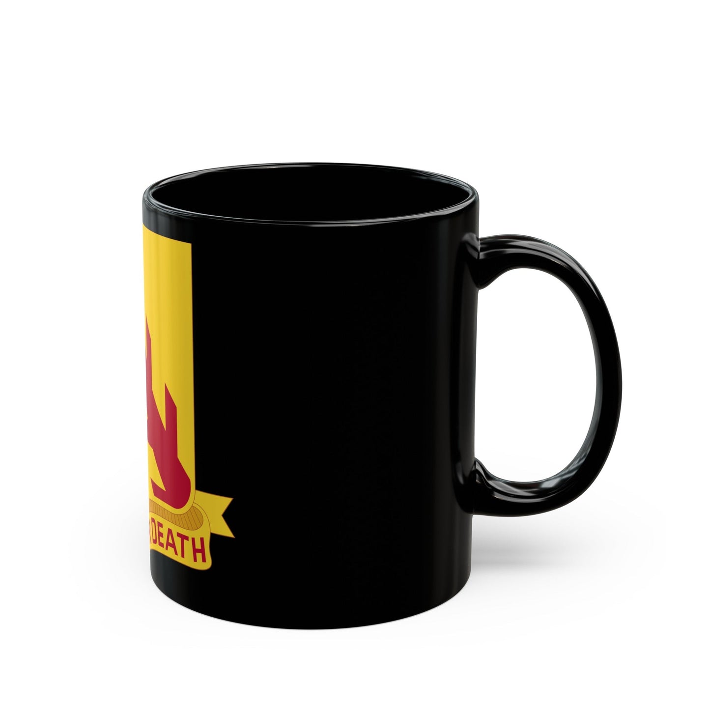 32 Cavalry Regiment (U.S. Army) Black Coffee Mug-The Sticker Space