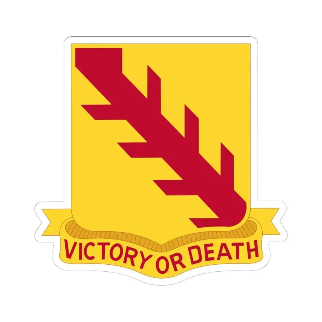 32 Cavalry Regiment (U.S. Army) STICKER Vinyl Kiss-Cut Decal 4 Inch White - The Sticker Space