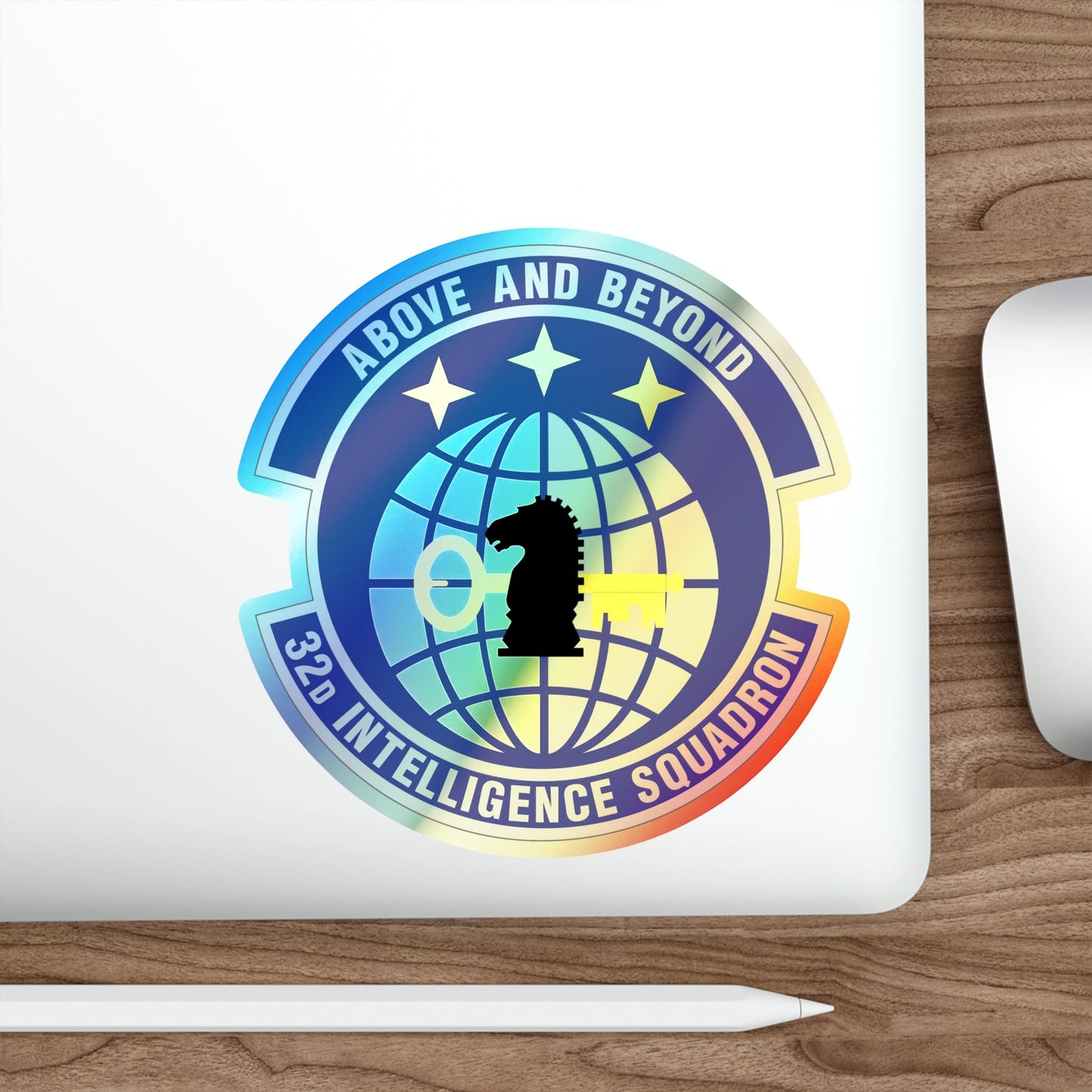 32 Intelligence Squadron AFISRA (U.S. Air Force) Holographic STICKER Die-Cut Vinyl Decal-The Sticker Space