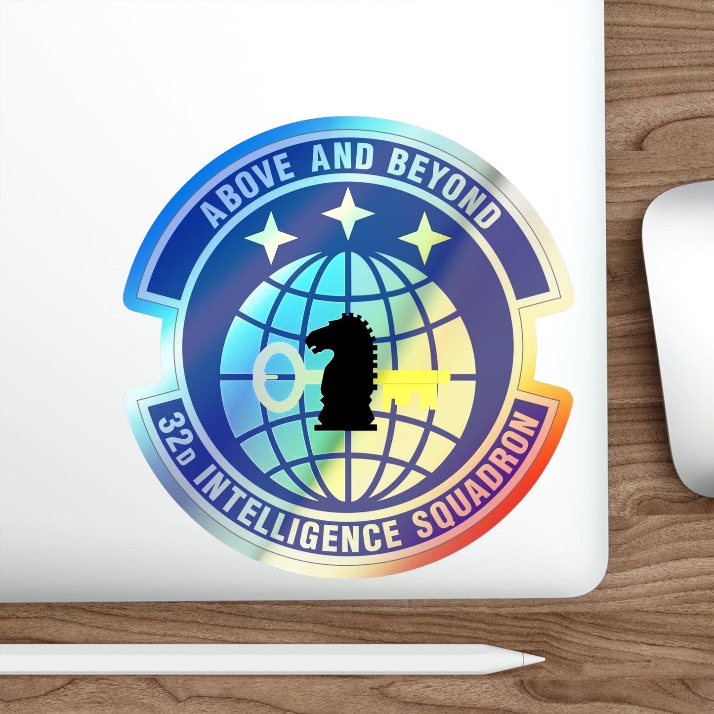 32 Intelligence Squadron AFISRA (U.S. Air Force) Holographic STICKER Die-Cut Vinyl Decal-The Sticker Space