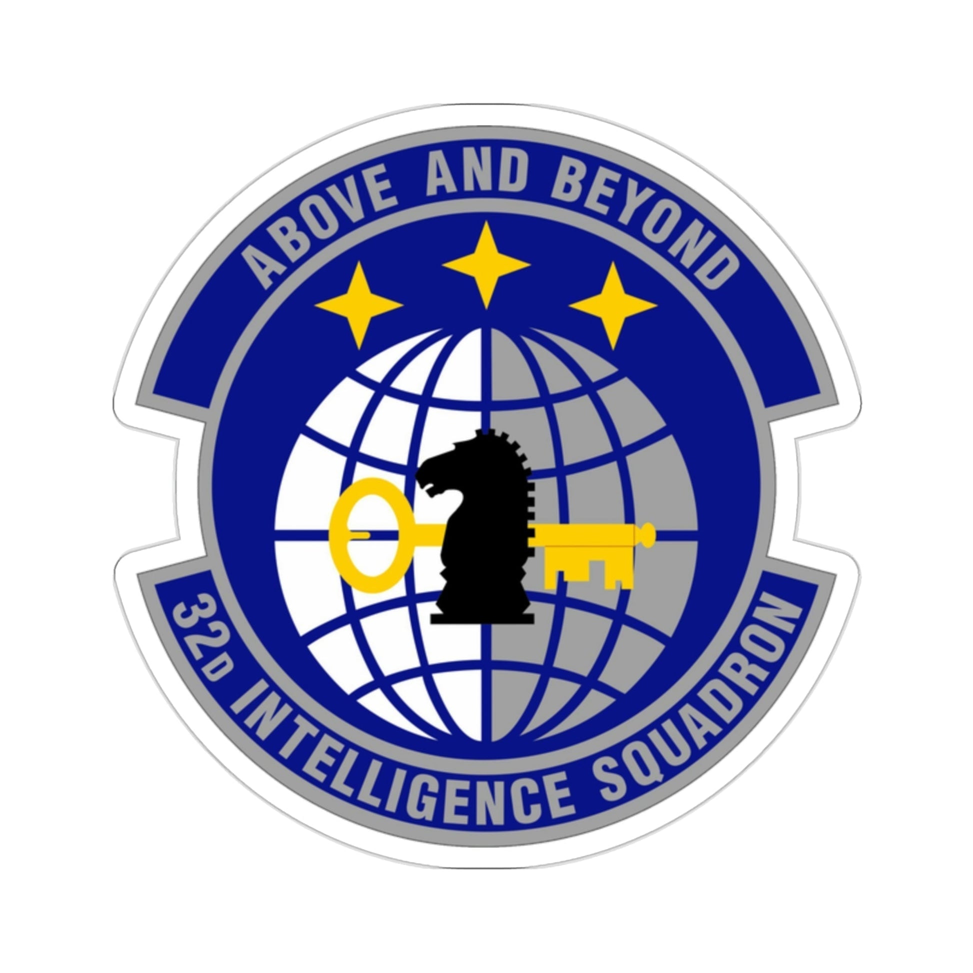 32 Intelligence Squadron AFISRA (U.S. Air Force) STICKER Vinyl Die-Cut Decal-2 Inch-The Sticker Space