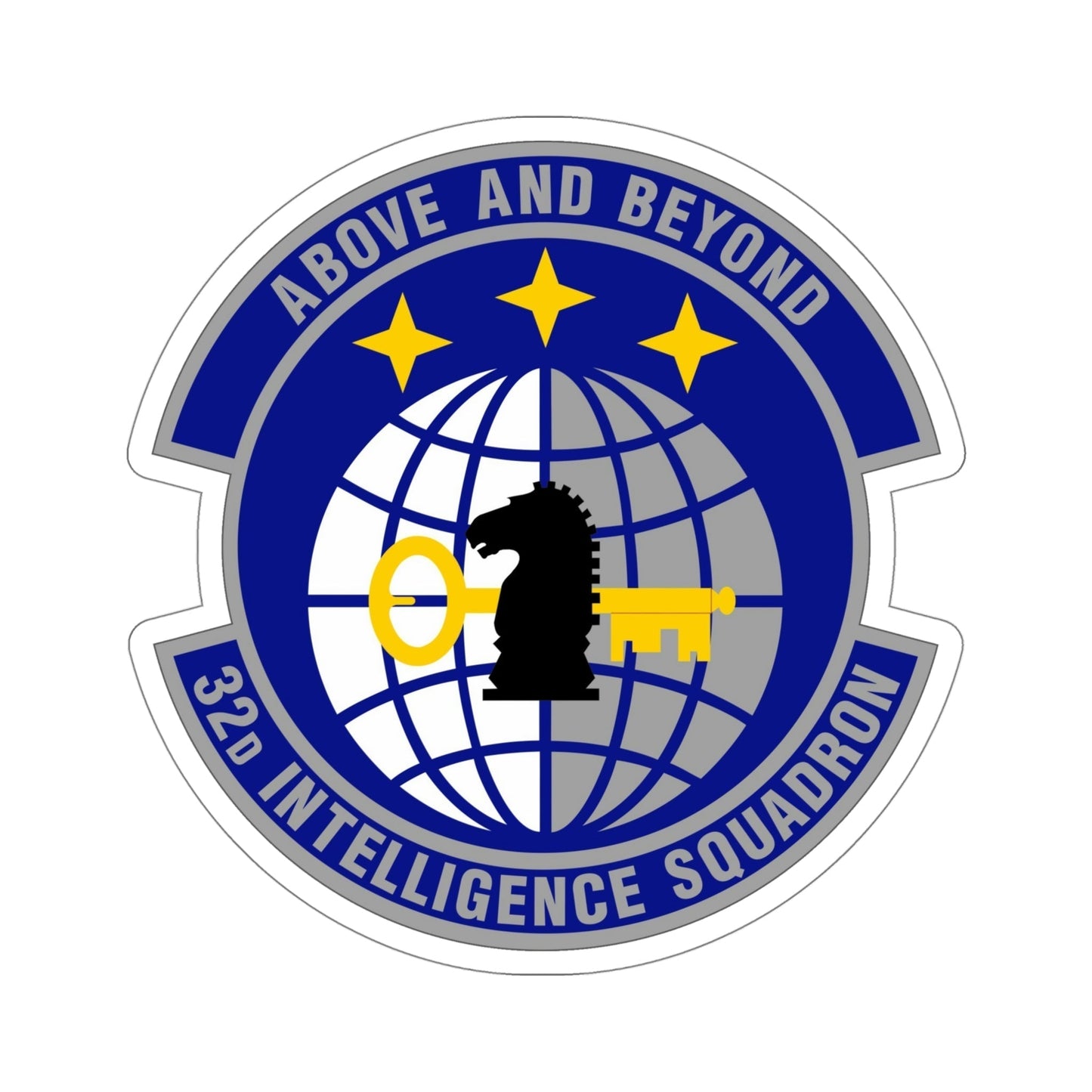 32 Intelligence Squadron AFISRA (U.S. Air Force) STICKER Vinyl Die-Cut Decal-5 Inch-The Sticker Space