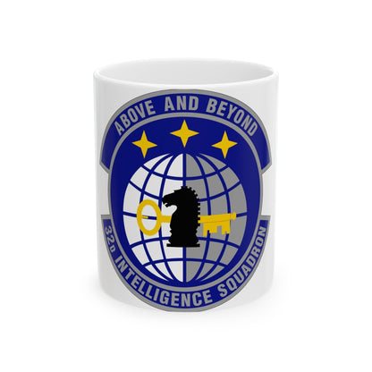 32 Intelligence Squadron AFISRA (U.S. Air Force) White Coffee Mug-11oz-The Sticker Space