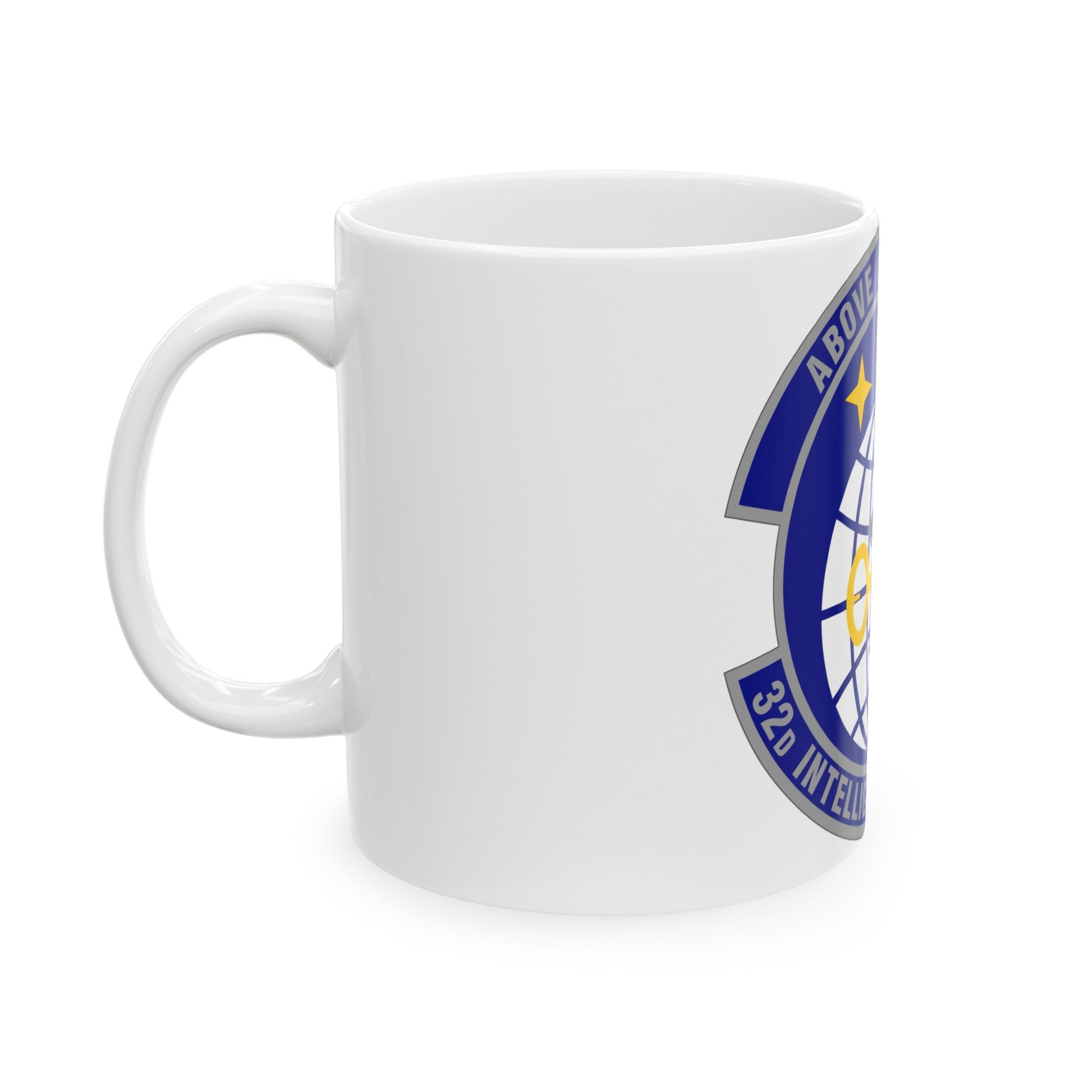 32 Intelligence Squadron AFISRA (U.S. Air Force) White Coffee Mug-The Sticker Space