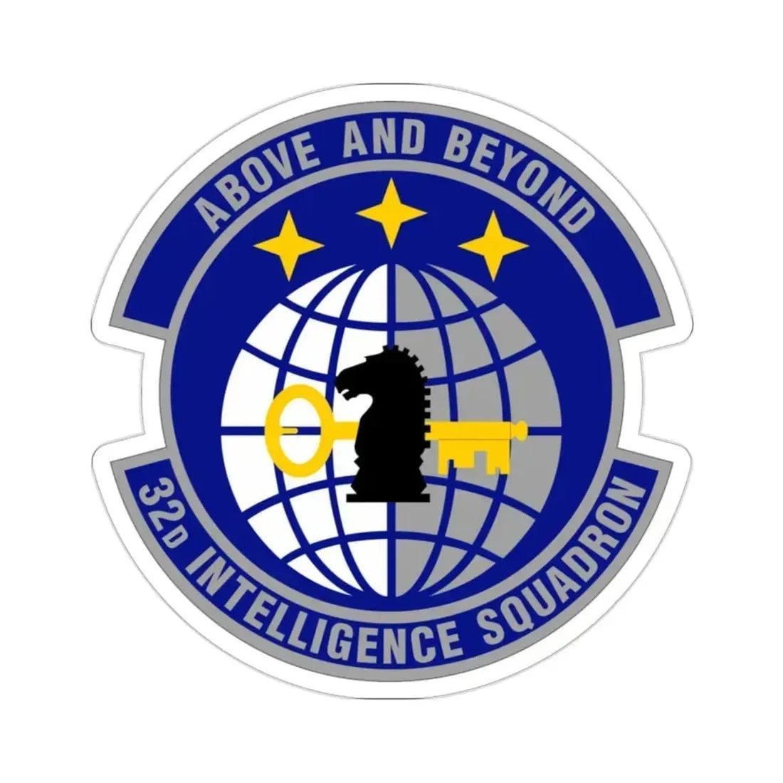 32 Intelligence Squadron AFISRA (U.S. Air Force) STICKER Vinyl Die-Cut Decal 2 Inch - The Sticker Space