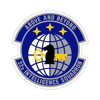 32 Intelligence Squadron AFISRA (U.S. Air Force) STICKER Vinyl Die-Cut Decal 4 Inch - The Sticker Space