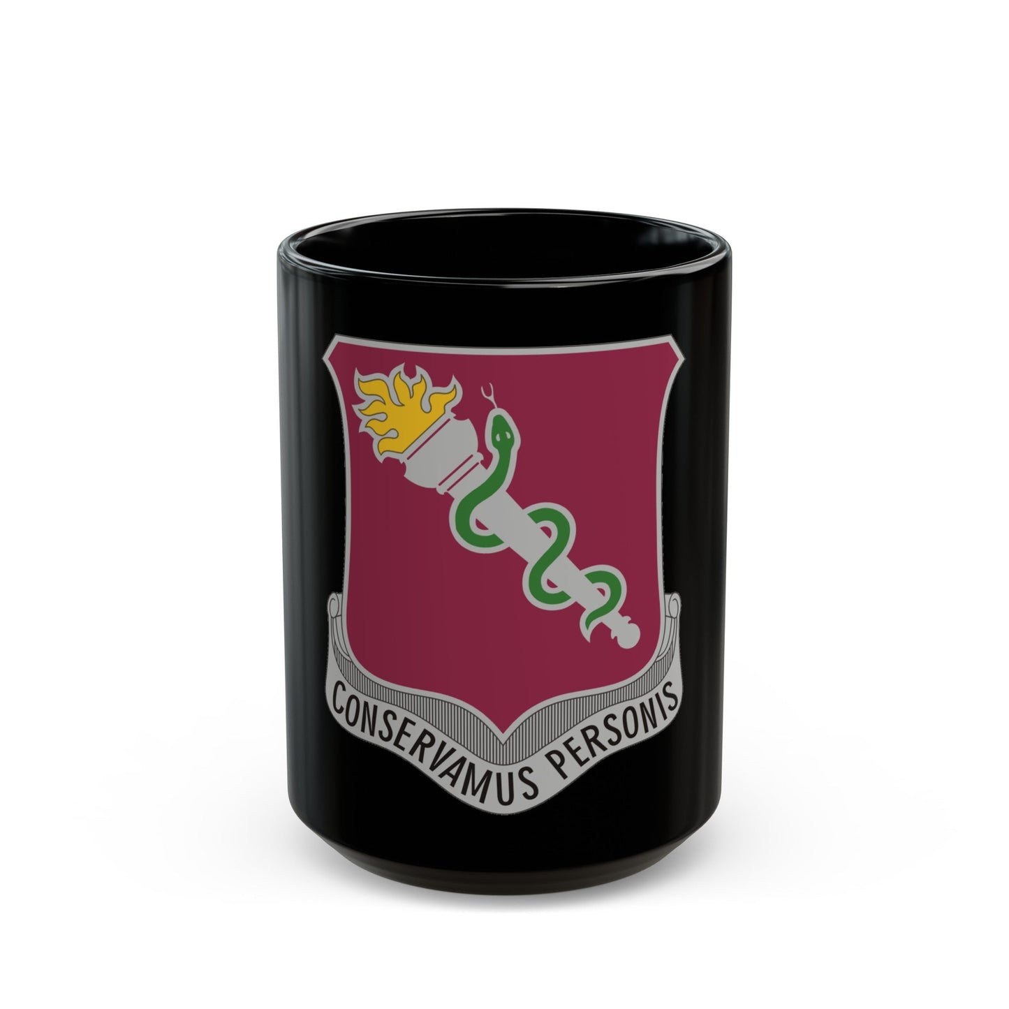 32 Medical Brigade 2 (U.S. Army) Black Coffee Mug-15oz-The Sticker Space