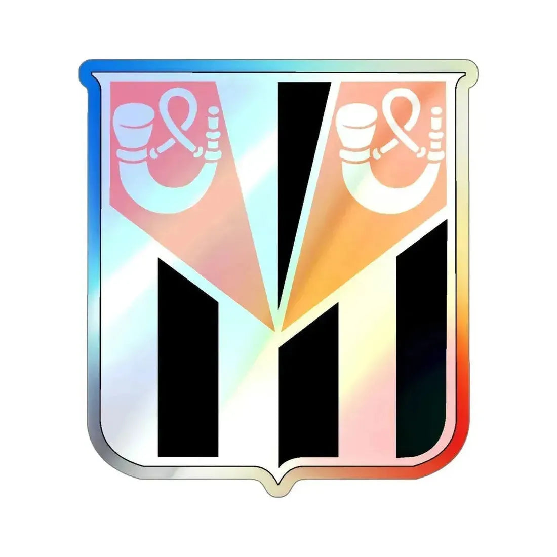 32 Signal Battalion (U.S. Army) Holographic STICKER Die-Cut Vinyl Decal 5 Inch Holographic - The Sticker Space