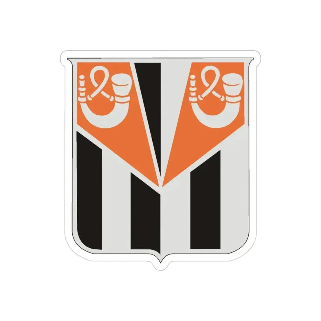 32 Signal Battalion (U.S. Army) REVERSE PRINT Transparent Die-Cut STICKER 3 Inch Die-Cut Transparent - The Sticker Space