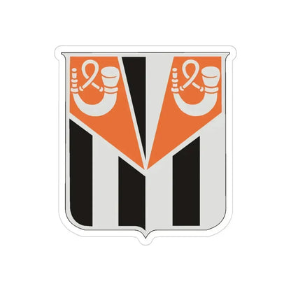 32 Signal Battalion (U.S. Army) REVERSE PRINT Transparent Die-Cut STICKER 3 Inch Die-Cut Transparent - The Sticker Space