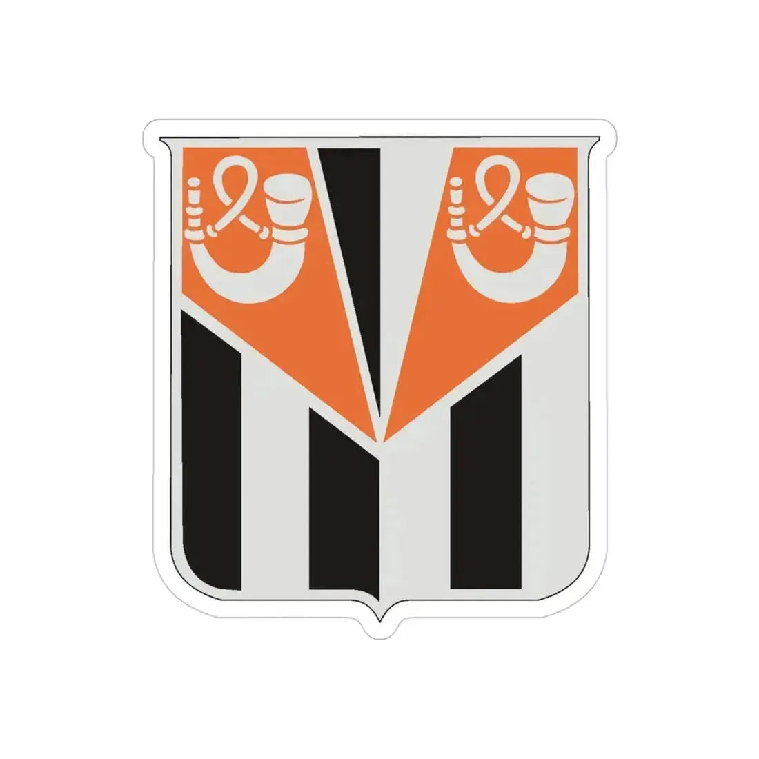 32 Signal Battalion (U.S. Army) REVERSE PRINT Transparent Die-Cut STICKER 4 Inch Die-Cut Transparent - The Sticker Space