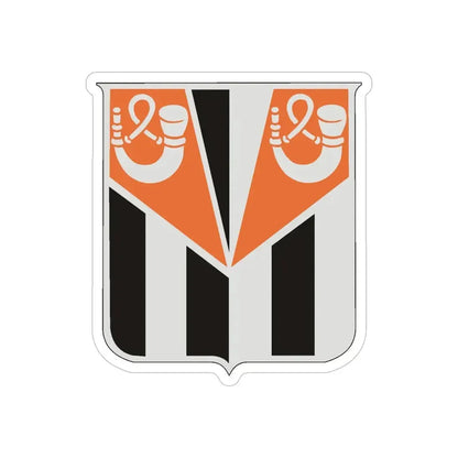 32 Signal Battalion (U.S. Army) REVERSE PRINT Transparent Die-Cut STICKER 5 Inch Die-Cut Transparent - The Sticker Space