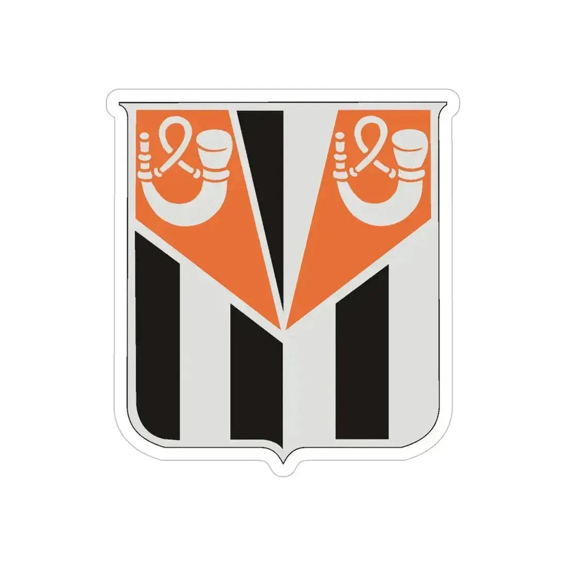 32 Signal Battalion (U.S. Army) REVERSE PRINT Transparent Die-Cut STICKER 6 Inch Die-Cut Transparent - The Sticker Space