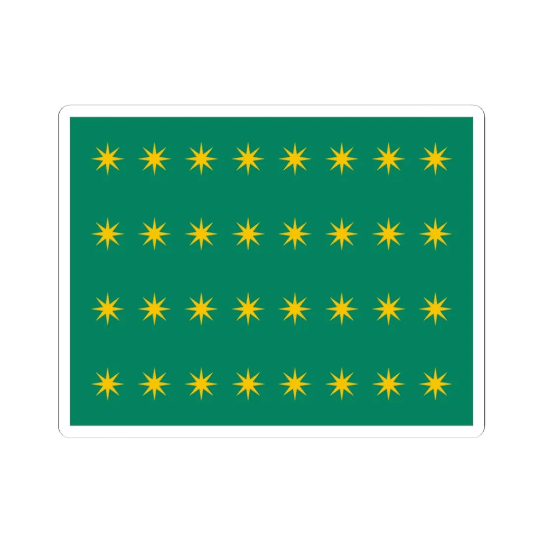 32 Stars Fenian Flag (Ireland) STICKER Vinyl Kiss-Cut Decal 3 Inch White - The Sticker Space