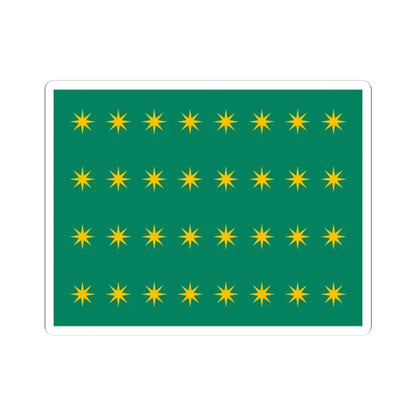 32 Stars Fenian Flag (Ireland) STICKER Vinyl Kiss-Cut Decal 3 Inch White - The Sticker Space