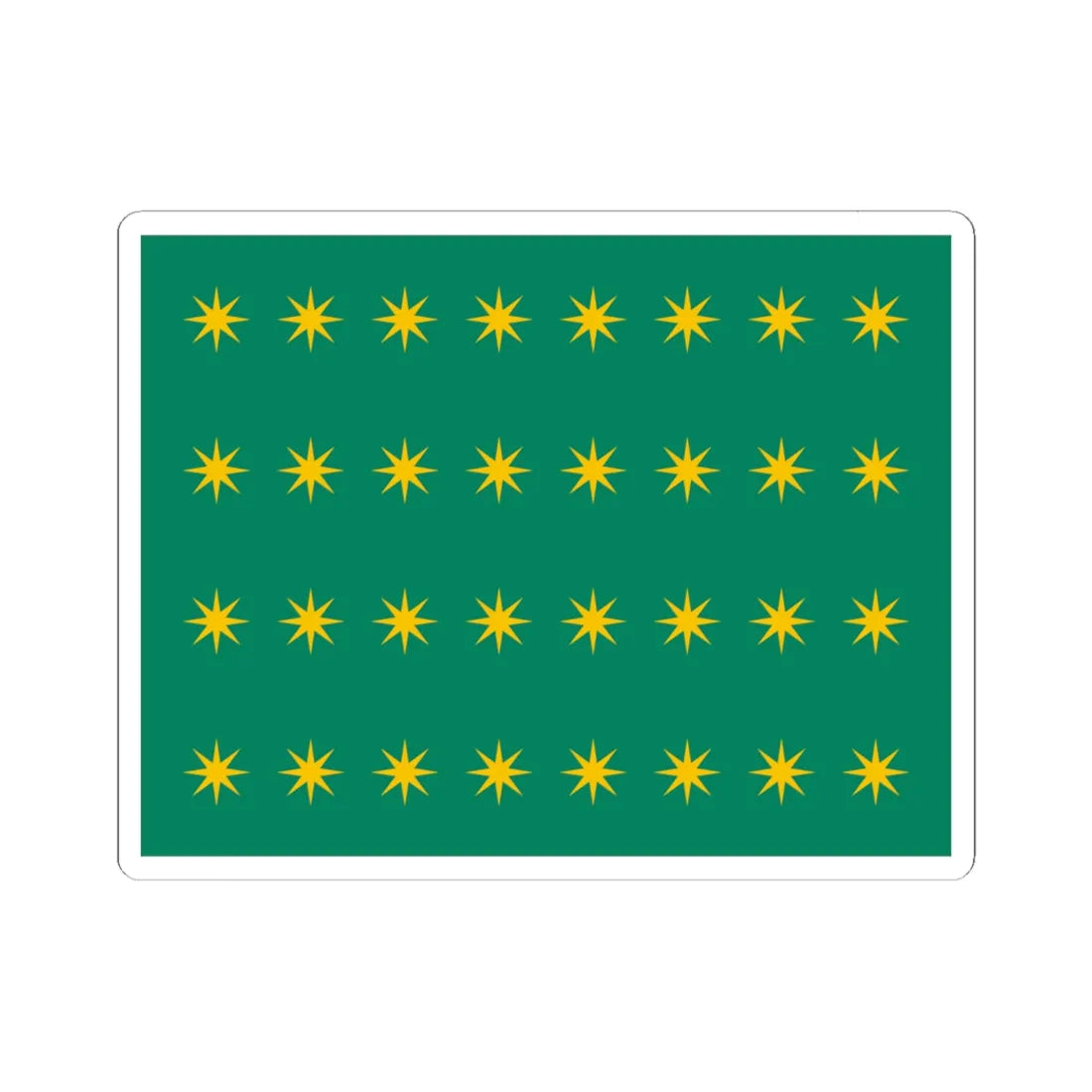 32 Stars Fenian Flag (Ireland) STICKER Vinyl Kiss-Cut Decal 6 Inch White - The Sticker Space