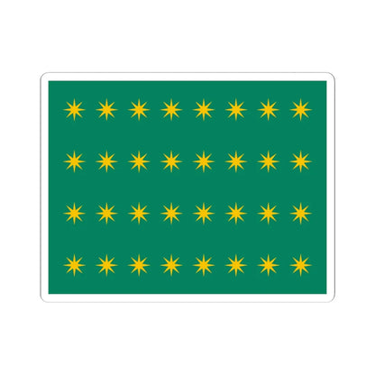32 Stars Fenian Flag (Ireland) STICKER Vinyl Kiss-Cut Decal 6 Inch White - The Sticker Space