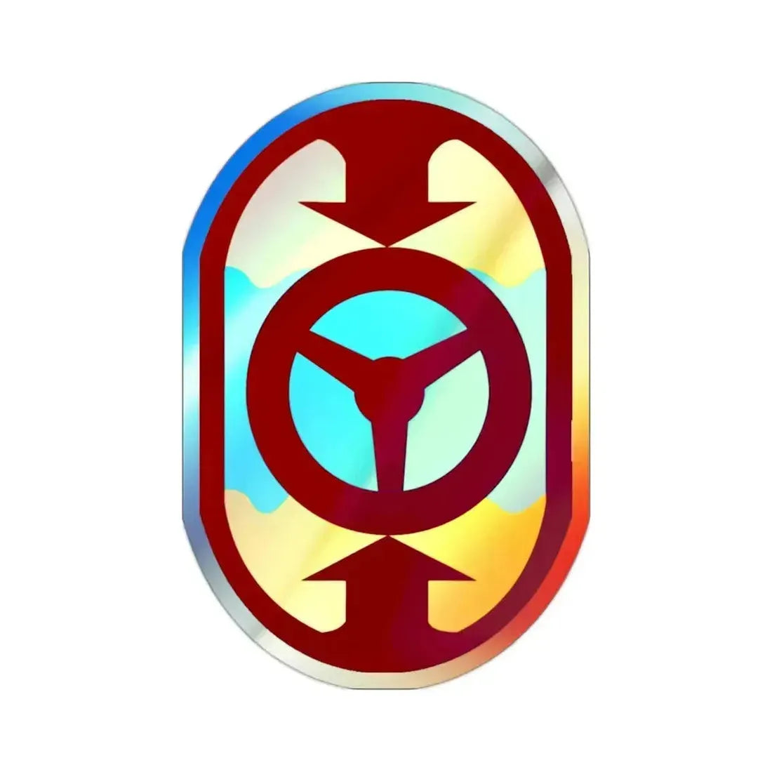 32 Transportation Command (U.S. Army) Holographic STICKER Die-Cut Vinyl Decal 2 Inch Holographic - The Sticker Space