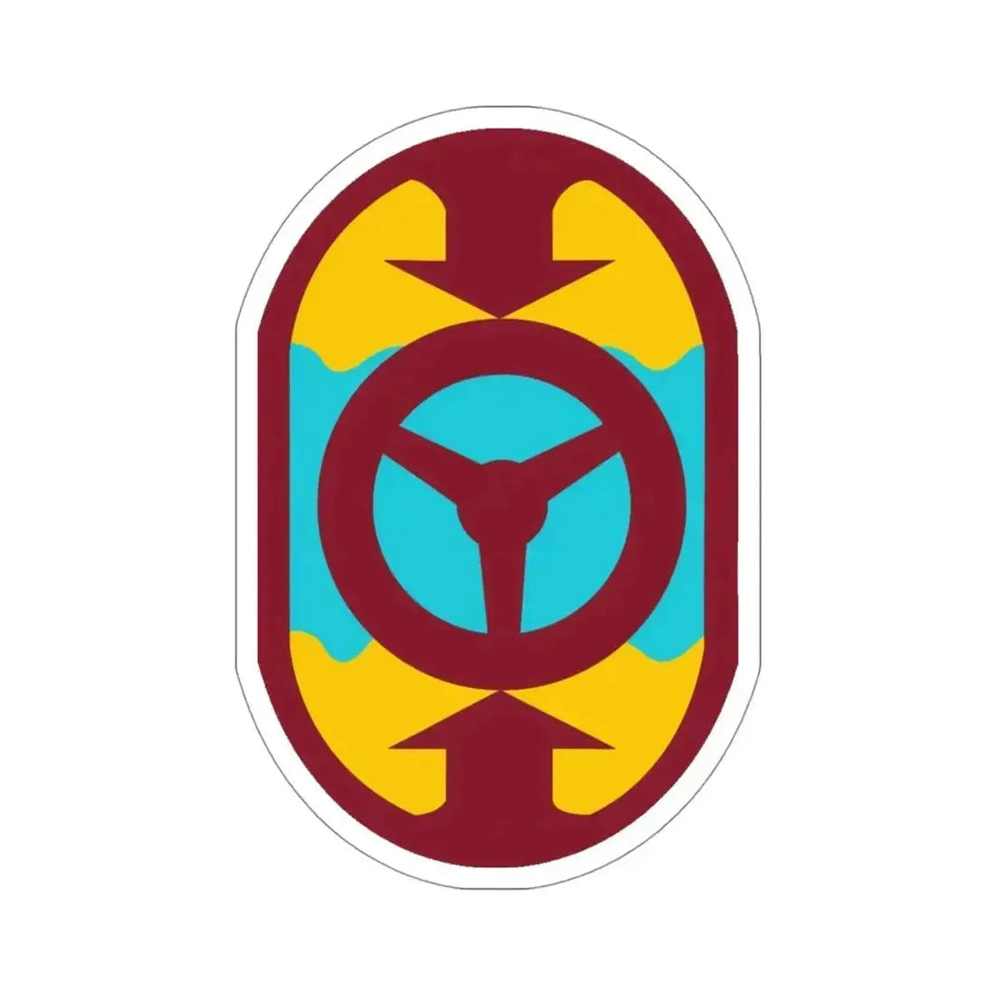 32 Transportation Command (U.S. Army) STICKER Vinyl Die-Cut Decal 4 Inch - The Sticker Space