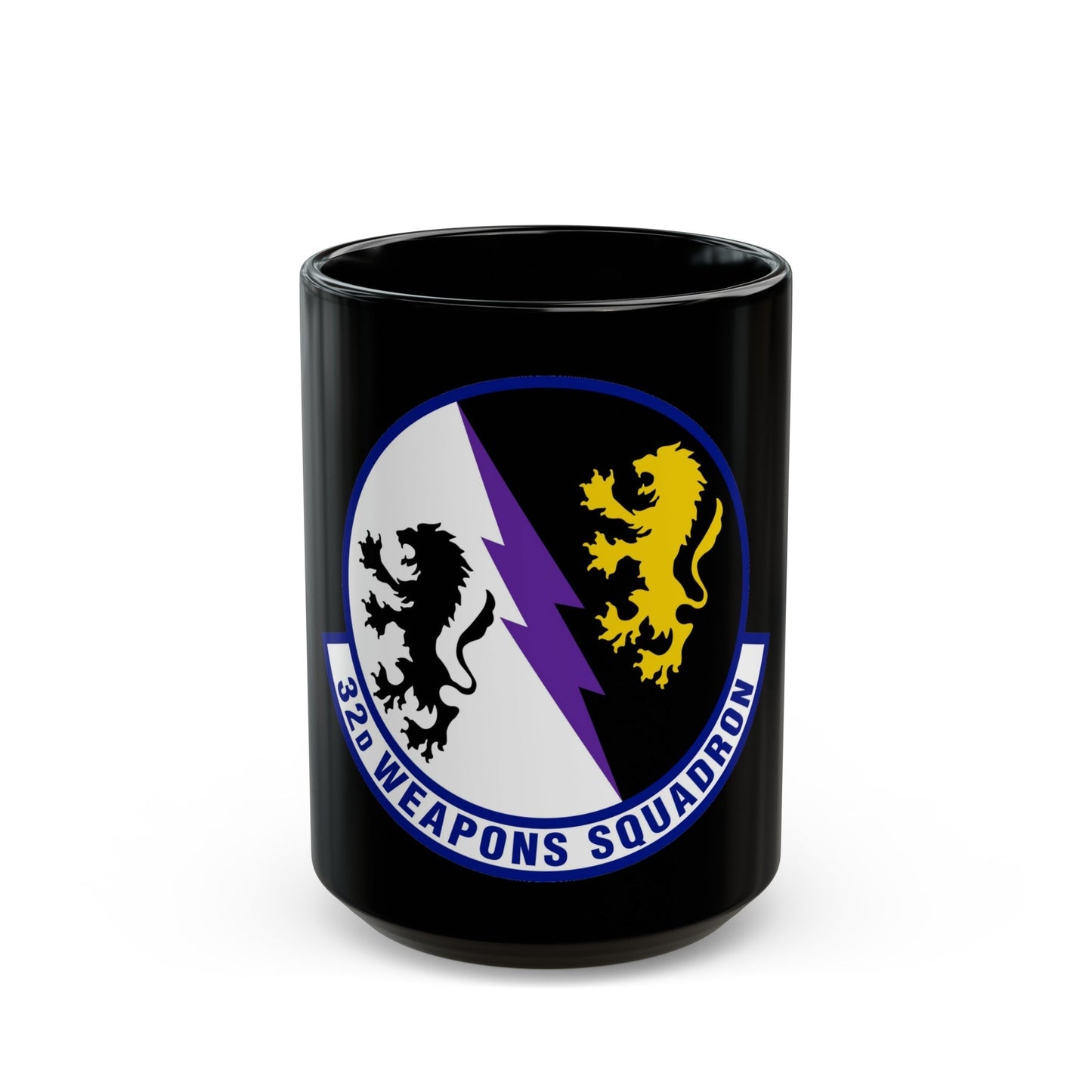 32 Weapons Squadron ACC (U.S. Air Force) Black Coffee Mug-15oz-The Sticker Space