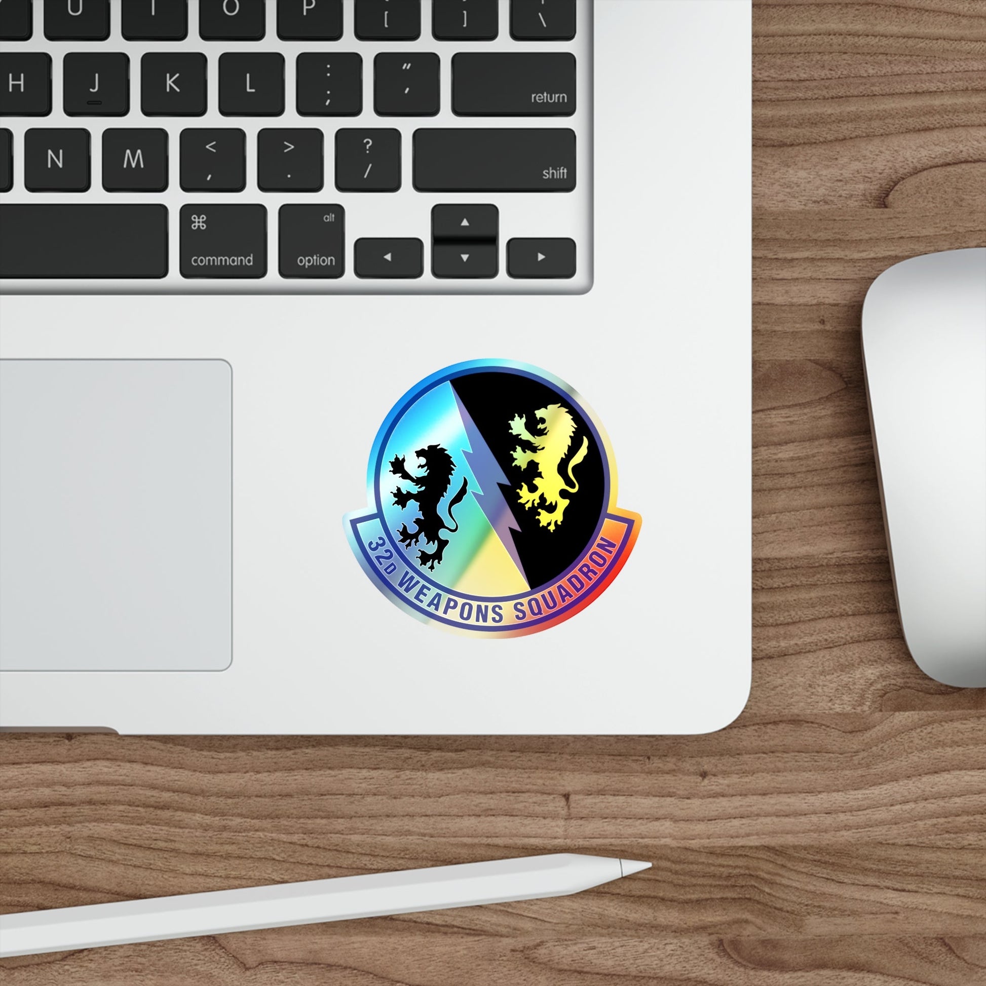 32 Weapons Squadron ACC (U.S. Air Force) Holographic STICKER Die-Cut Vinyl Decal-The Sticker Space