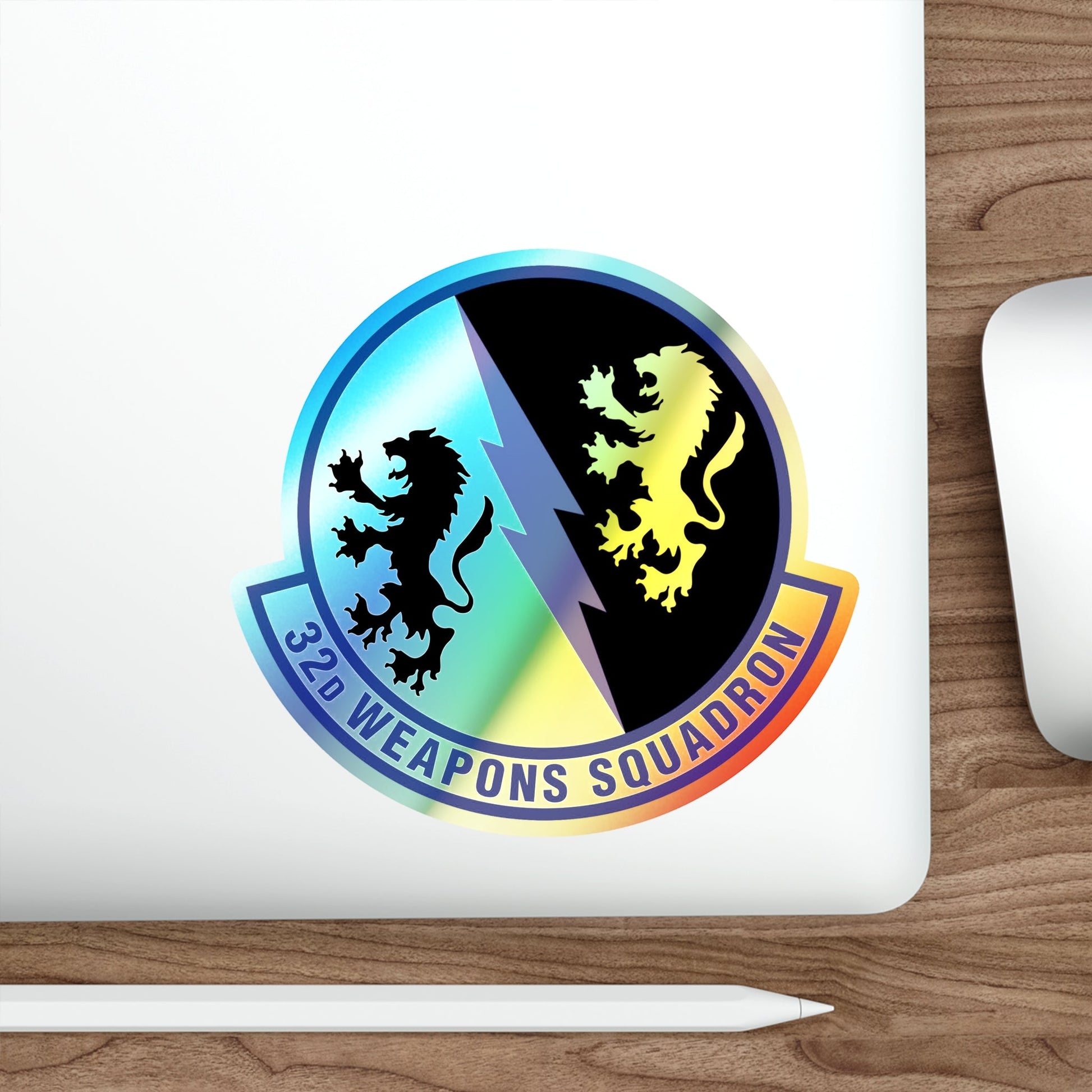 32 Weapons Squadron ACC (U.S. Air Force) Holographic STICKER Die-Cut Vinyl Decal-The Sticker Space