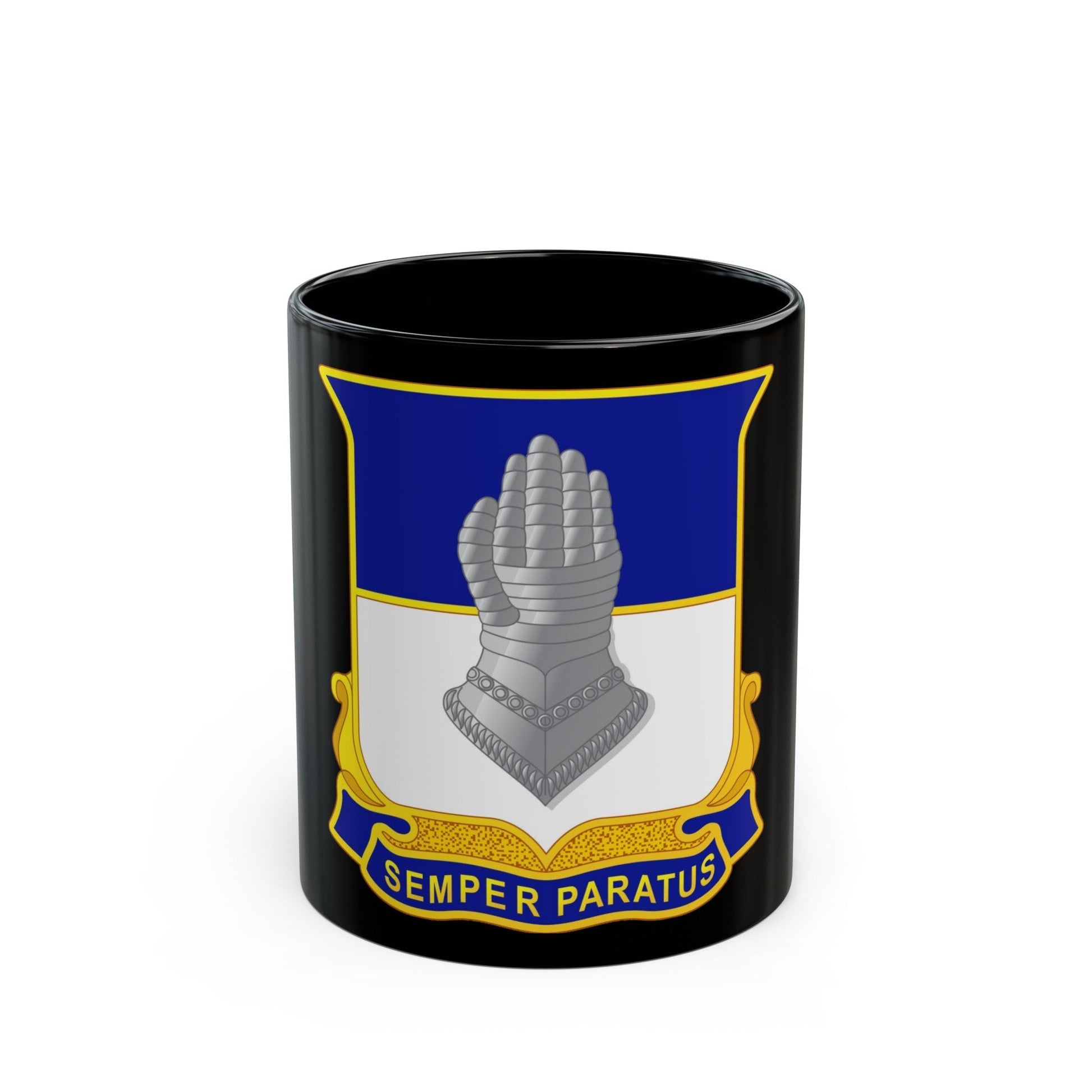 320 Cavalry Regiment (U.S. Army) Black Coffee Mug-11oz-The Sticker Space