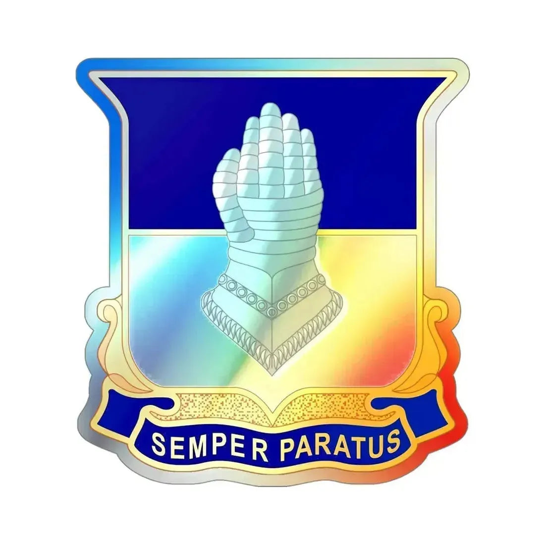 320 Cavalry Regiment (U.S. Army) Holographic STICKER Die-Cut Vinyl Decal 4 Inch Holographic - The Sticker Space