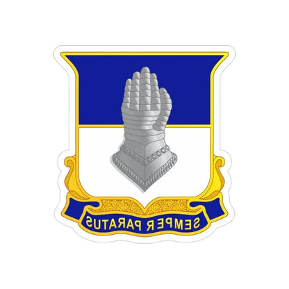 320 Cavalry Regiment (U.S. Army) REVERSE PRINT Transparent Die-Cut STICKER 3 Inch Die-Cut Transparent - The Sticker Space
