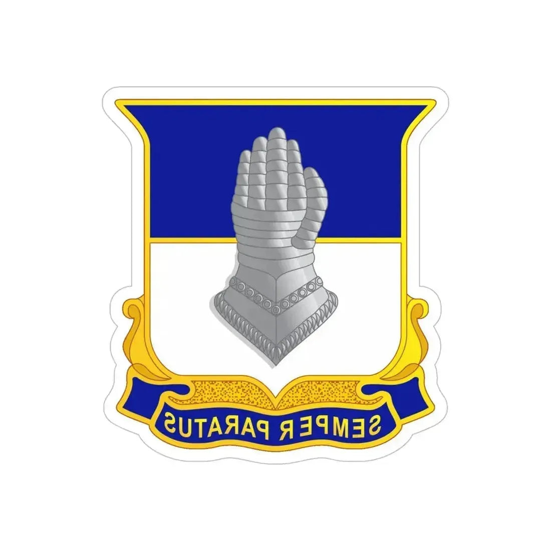 320 Cavalry Regiment (U.S. Army) REVERSE PRINT Transparent Die-Cut STICKER 6 Inch Die-Cut Transparent - The Sticker Space