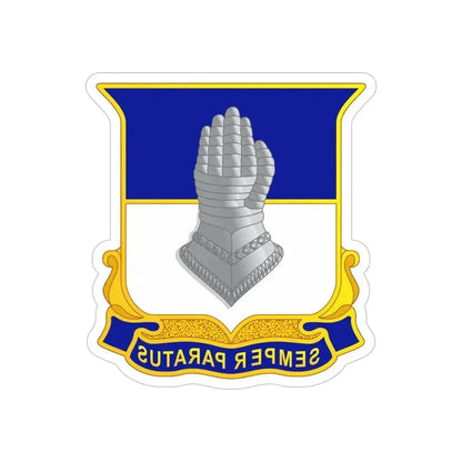 320 Cavalry Regiment (U.S. Army) REVERSE PRINT Transparent Die-Cut STICKER 6 Inch Die-Cut Transparent - The Sticker Space
