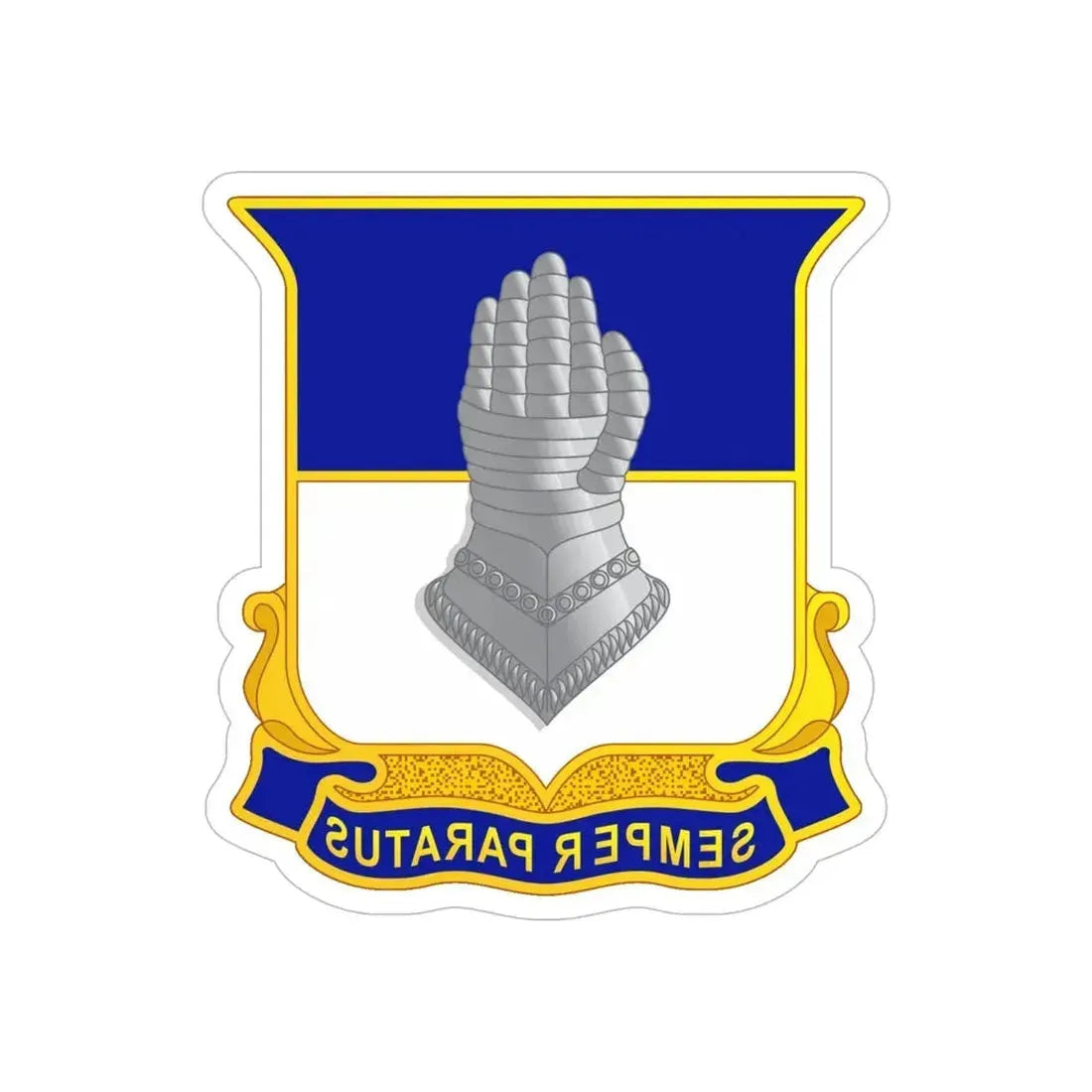 320 Cavalry Regiment (U.S. Army) REVERSE PRINT Transparent Die-Cut STICKER - The Sticker Space