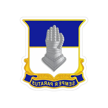 320 Cavalry Regiment (U.S. Army) REVERSE PRINT Transparent Die-Cut STICKER - The Sticker Space