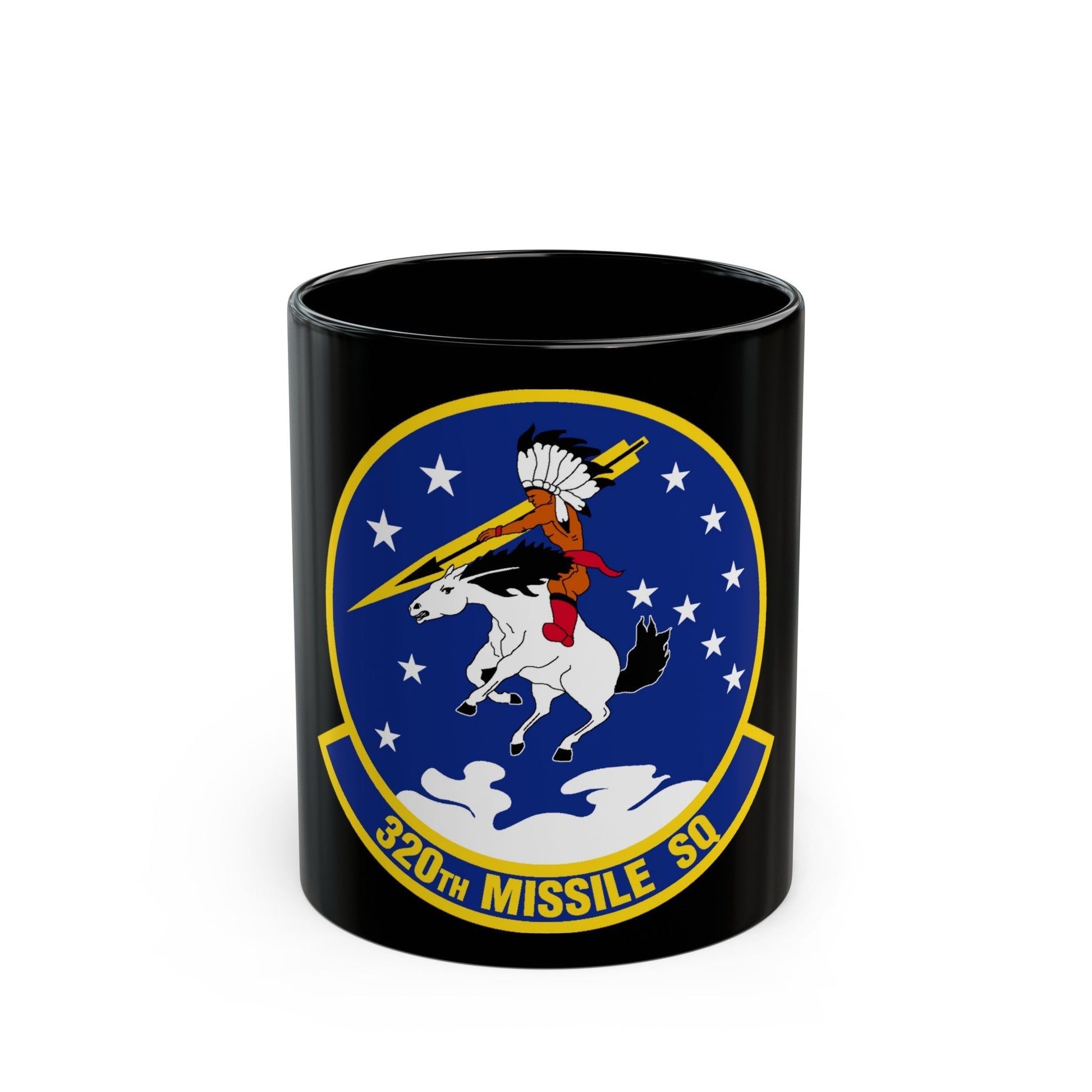 320 Missile Squadron AFGCS (U.S. Air Force) Black Coffee Mug-11oz-The Sticker Space