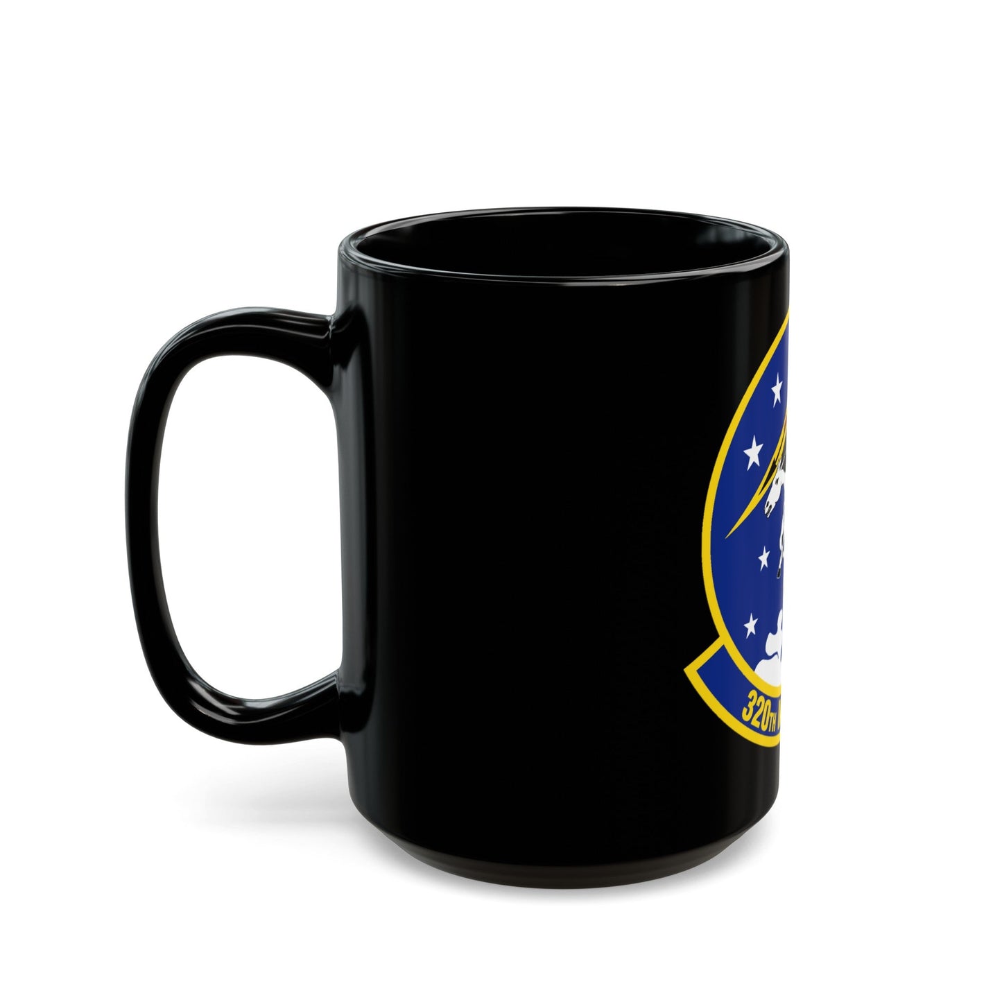 320 Missile Squadron AFGCS (U.S. Air Force) Black Coffee Mug-The Sticker Space