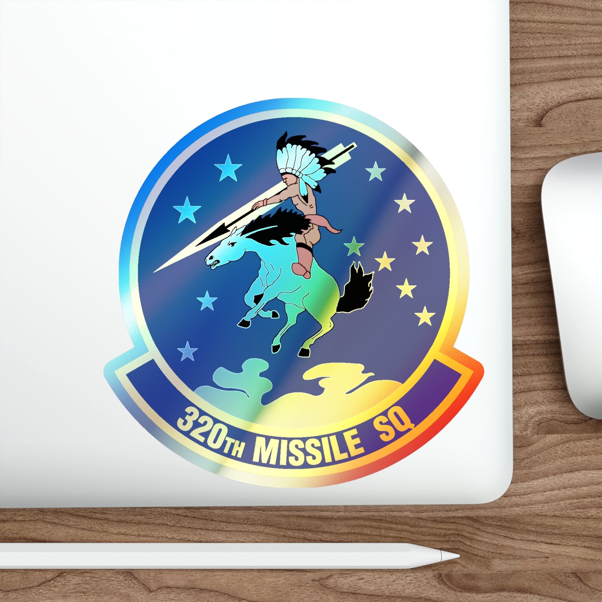 320 Missile Squadron AFGCS (U.S. Air Force) Holographic STICKER Die-Cut Vinyl Decal-The Sticker Space