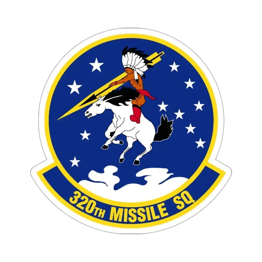 320 Missile Squadron AFGCS (U.S. Air Force) STICKER Vinyl Die-Cut Decal 3 Inch - The Sticker Space