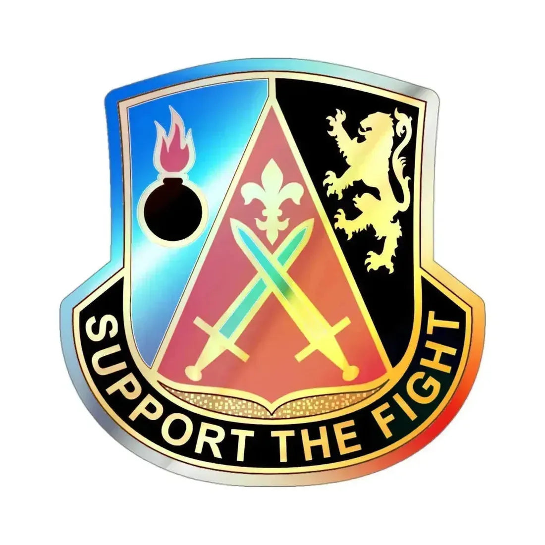 320 Ordnance Battalion (U.S. Army) Holographic STICKER Die-Cut Vinyl Decal 3 Inch Holographic - The Sticker Space