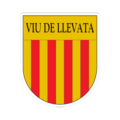 Antic escut municipal de Viu de Llevata (Spain) (Coat of Arms) STICKER Vinyl Kiss-Cut Decal