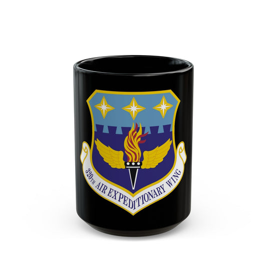 320th Air Expeditionary Wing (U.S. Air Force) Black Coffee Mug-15oz-The Sticker Space