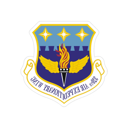 320th Air Expeditionary Wing (U.S. Air Force) REVERSE PRINT Transparent STICKER-2" × 2"-The Sticker Space