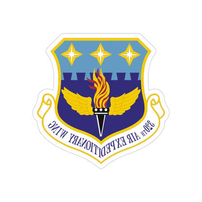 320th Air Expeditionary Wing (U.S. Air Force) REVERSE PRINT Transparent STICKER-5" × 5"-The Sticker Space