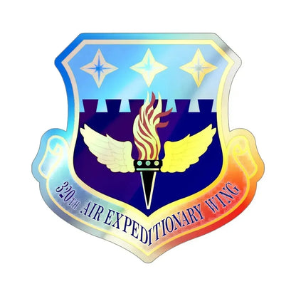 320th Air Expeditionary Wing (U.S. Air Force) Holographic STICKER Die-Cut Vinyl Decal - The Sticker Space