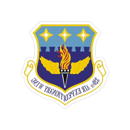 320th Air Expeditionary Wing (U.S. Air Force) REVERSE PRINT Transparent Die-Cut STICKER - The Sticker Space