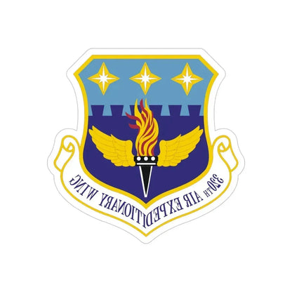 320th Air Expeditionary Wing (U.S. Air Force) REVERSE PRINT Transparent Die-Cut STICKER - The Sticker Space
