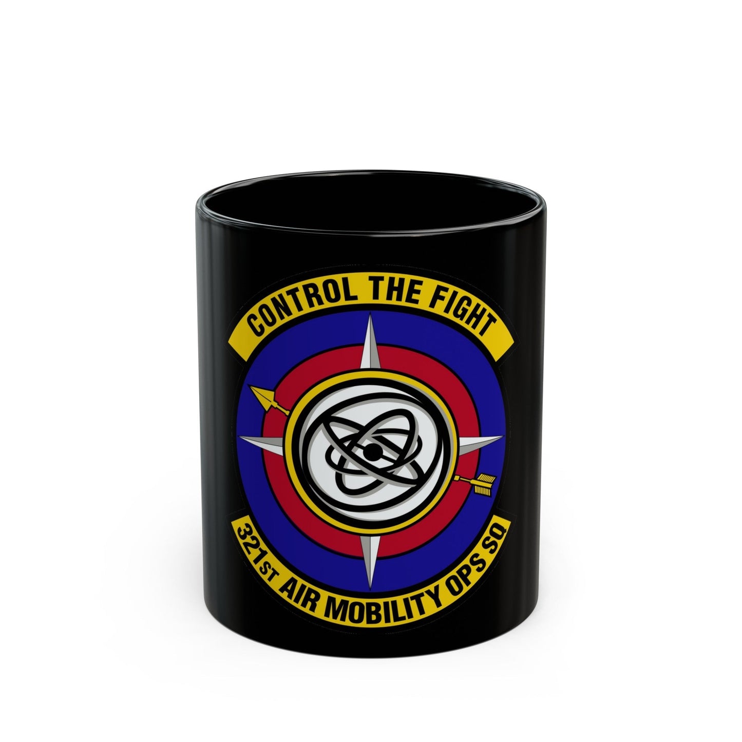 321 Air Mobility Operations Squadron (U.S. Air Force) Black Coffee Mug-11oz-The Sticker Space