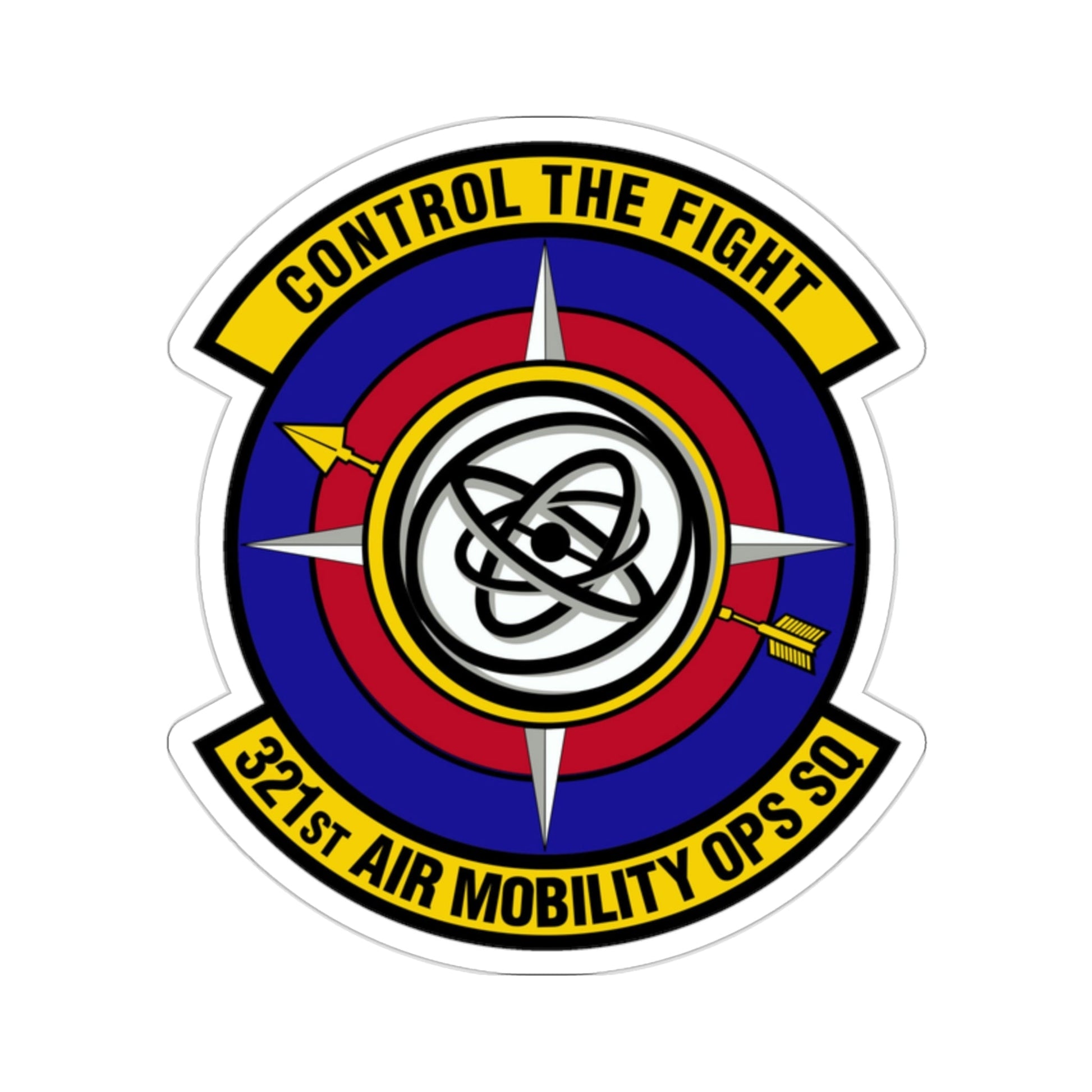 321 Air Mobility Operations Squadron (U.S. Air Force) STICKER Vinyl Die-Cut Decal-2 Inch-The Sticker Space