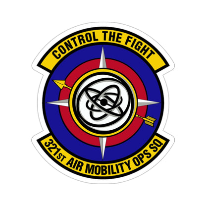 321 Air Mobility Operations Squadron (U.S. Air Force) STICKER Vinyl Die-Cut Decal-2 Inch-The Sticker Space