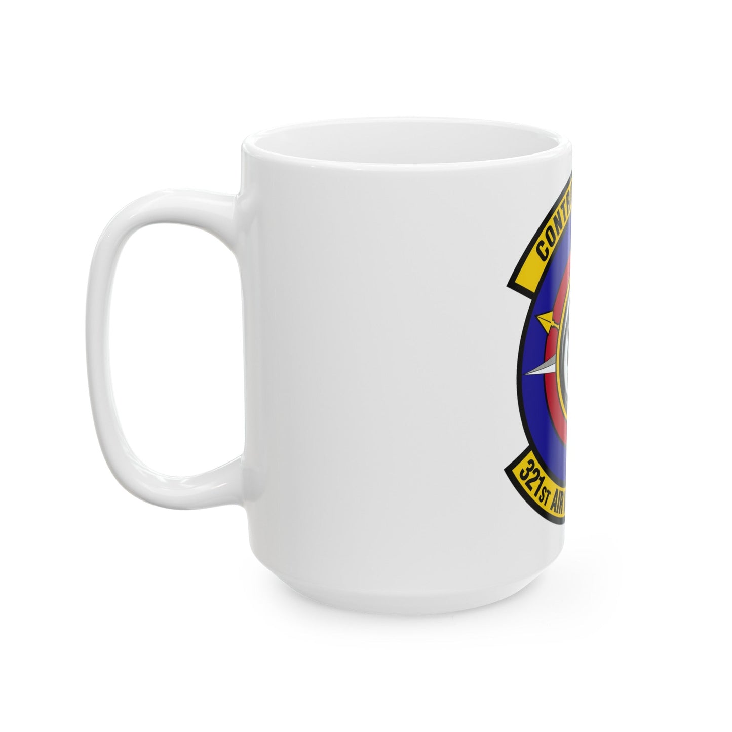 321 Air Mobility Operations Squadron (U.S. Air Force) White Coffee Mug-The Sticker Space